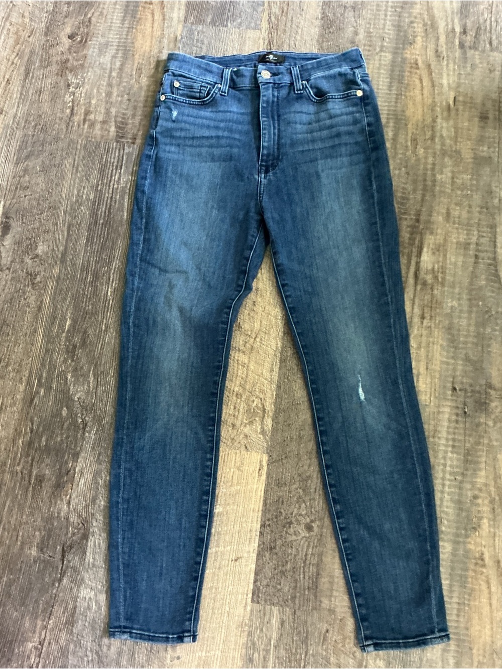 7 For All Mankind Dark Indigo Skinny Jeans